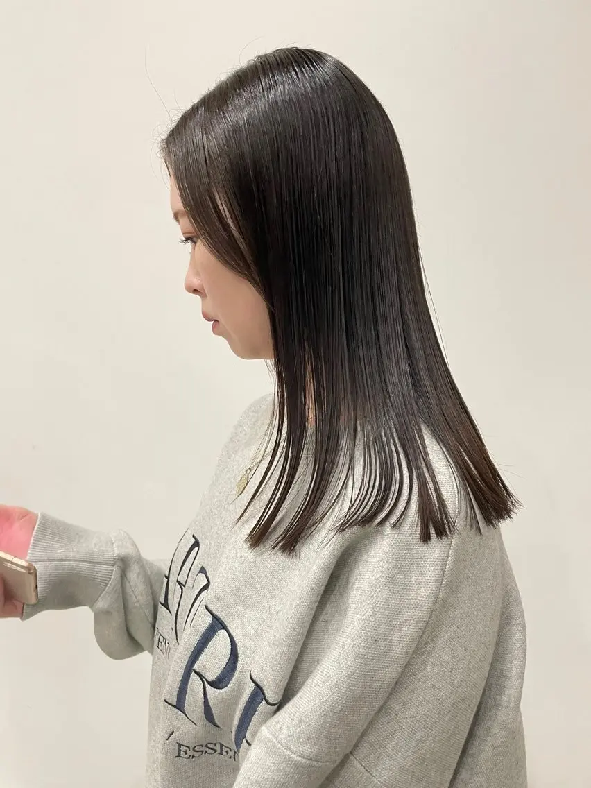 セミロング トリートメント カット 藤村 翔充のヘアスタイル