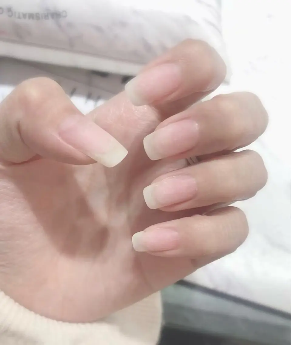 HANDハードジェルorスカルプチップ長さ出し オフのみ+甘皮ケア+保湿オイルの写真
