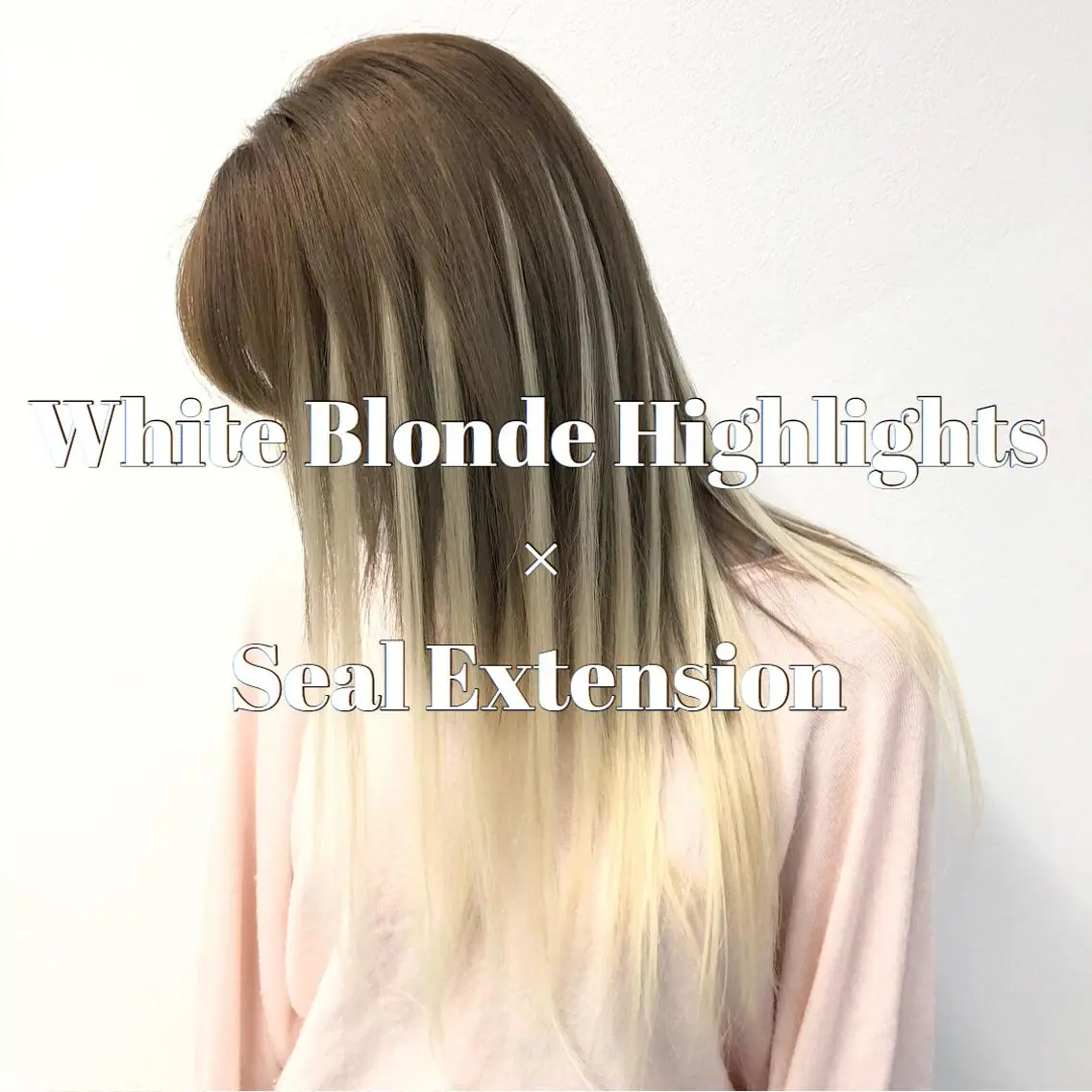 カラー ヘアアレンジ シールエクステ バレイヤージュ デザインカラー ハイライトカラー エクステ アンドウ ユウ/ レイヤーカット/韓国のヘアスタイル