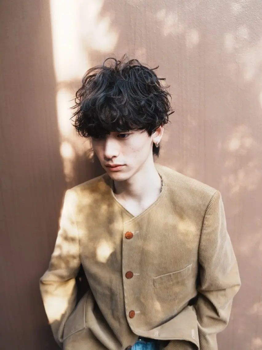 ショート カラー パーマ メンズ カット パーマ fifth 窪田潤平のヘアスタイル
