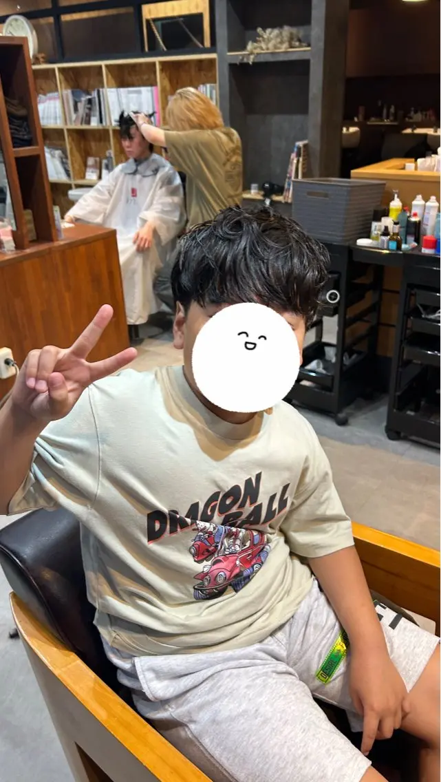 メンズ キッズ 蜂須賀 輝のヘアスタイル