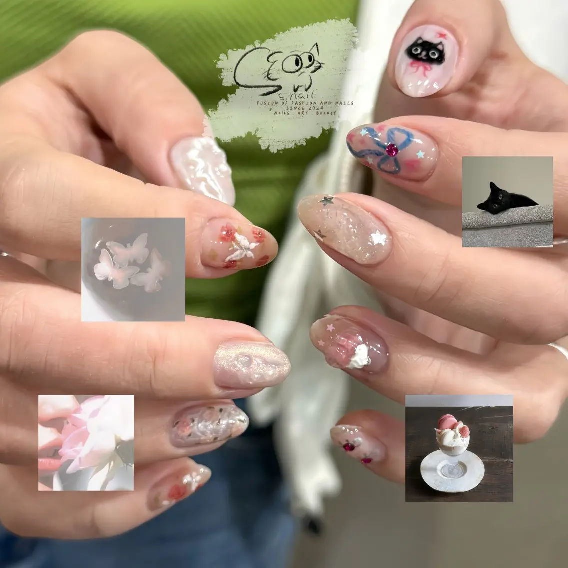 ネイル チークネイル フレンチネイル グラデーション マグネットネイル ワンカラーネイル S.nail _のネイルデザイン