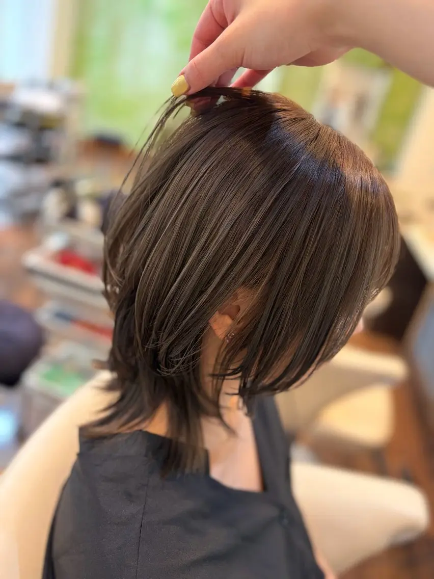 ミディアム カット ヘアカラー 🎀髪質改善🎀 Olive南森町のヘアスタイル