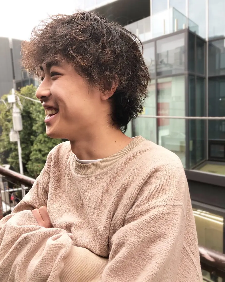 パーマ ヘアアレンジ メンズ カット パーマ トリートメント ヘアセット メンズ特化✂️栗原 侑也のヘアスタイル