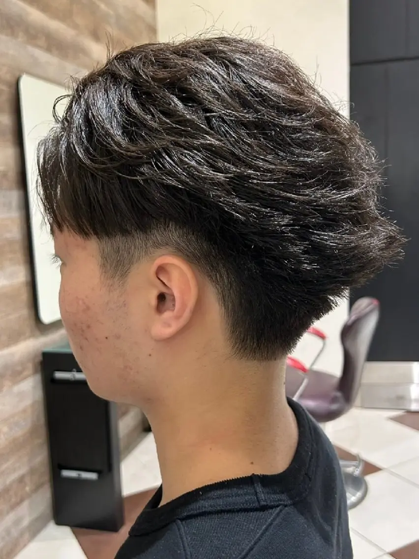 メンズカット×眉カットの写真