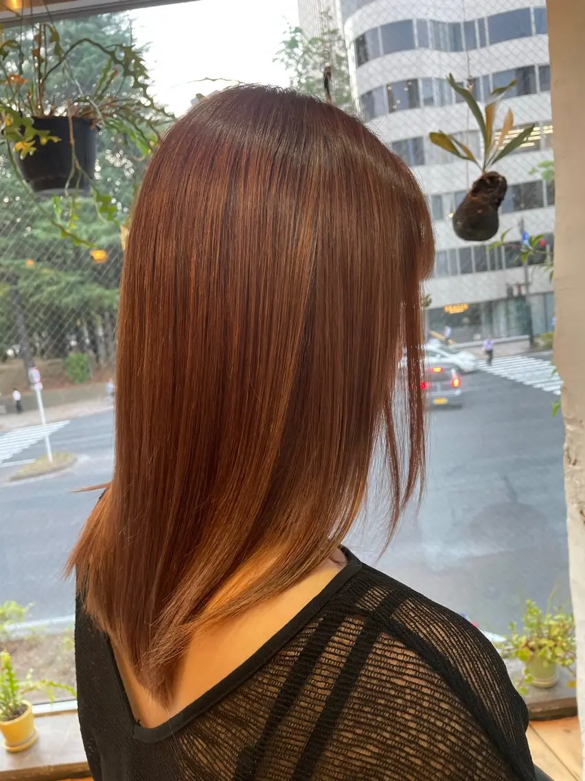 ロング カット ヘアカラー 三浦義久/仙台/ レイヤーカットのヘアスタイル