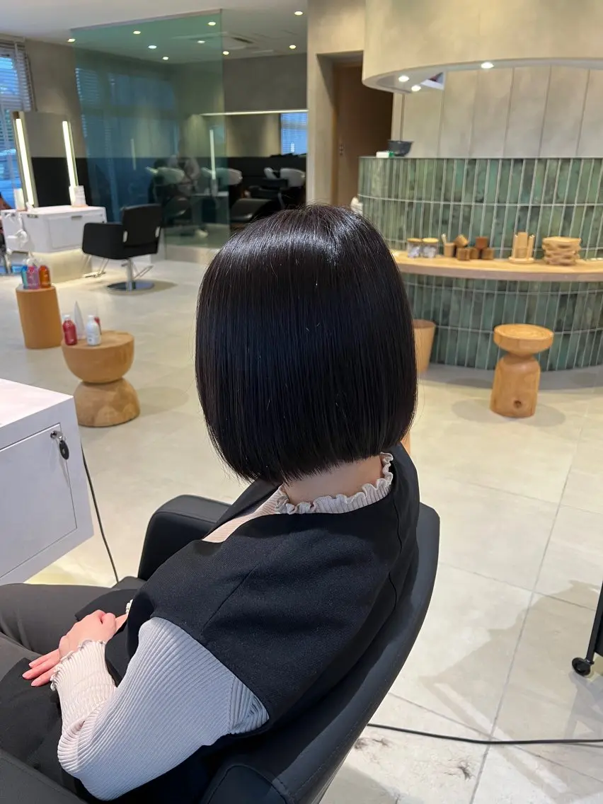 ミディアム ボブ 清水 星奈のヘアスタイル