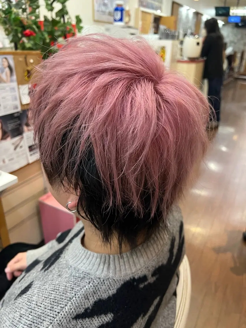 ショート メンズ メンズブリーチ アッシュ ヘアカラー まさき✂︎ /ブリーチカラーのヘアスタイル