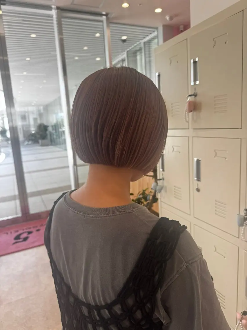 ショート 盛れる透明感カラー ♡ayana♡のヘアスタイル