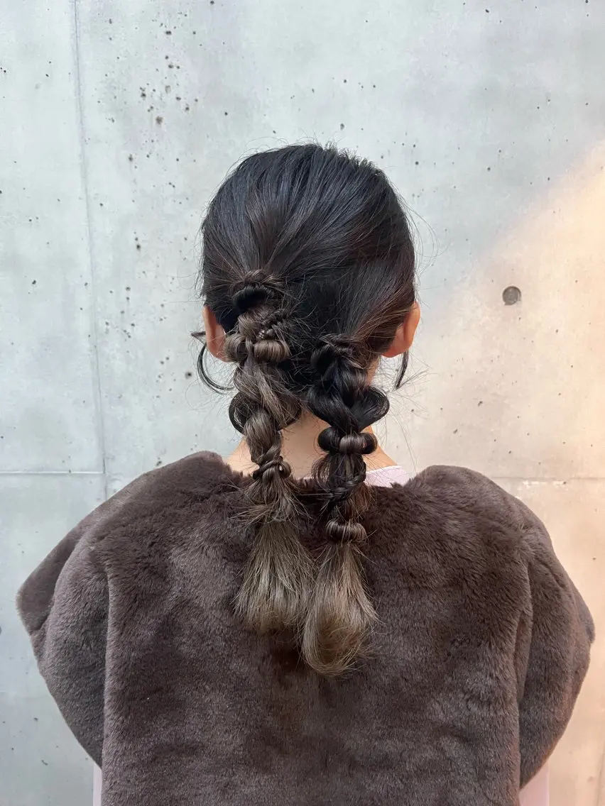 - ヘアセット -(イベント、結婚式、お祭りなどに)の写真