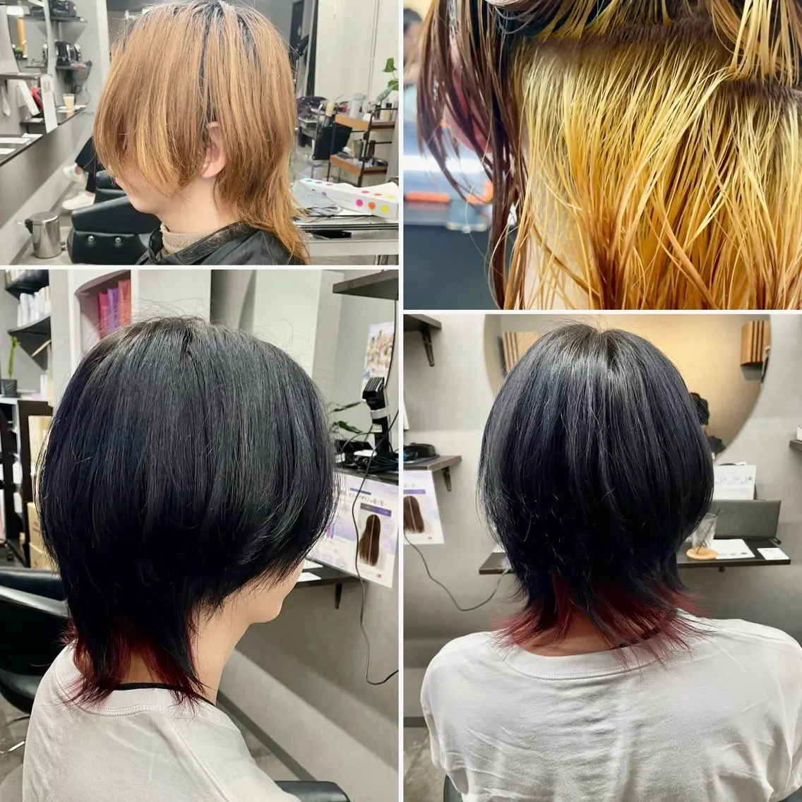 🌈これぞ好きすぎて滅🥰😍ミラクルクッポの破滅のデザインブリーチカラー🩷🩵オシャレすぎてば•く•れ•つ❤︎🌈.の写真