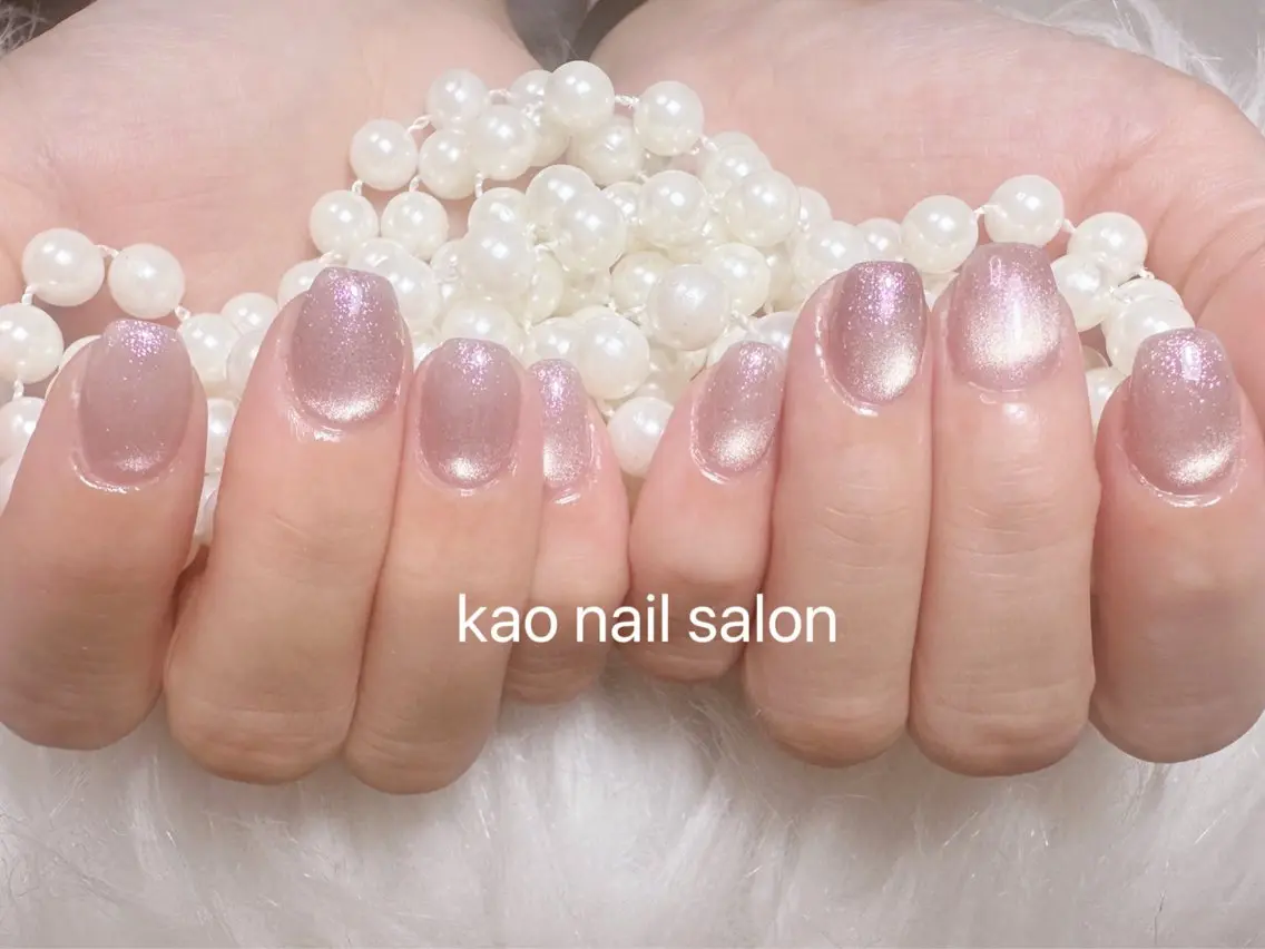 ネイル ハンドネイル kao nail マグネット/長さだしのネイルデザイン