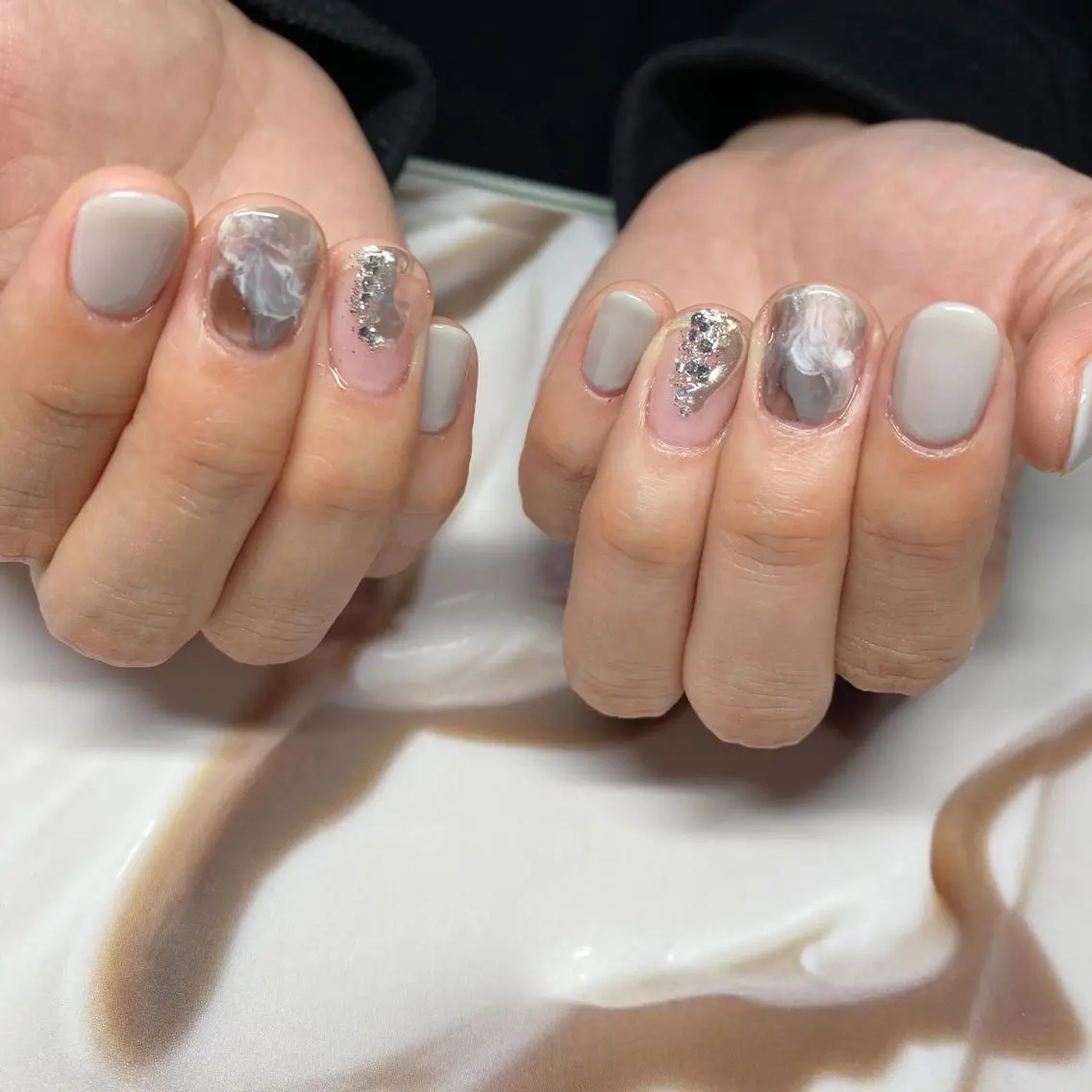 ネイル ニュアンスネイル ハンドネイル ND NAIL Ayakaのネイルデザイン