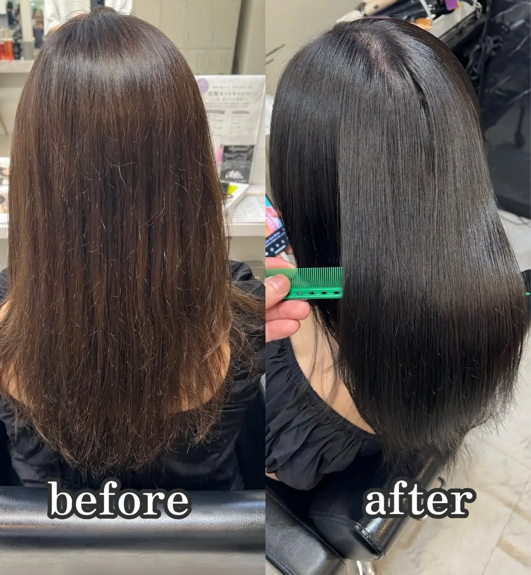 セミロング カラー ダークグレー ダークグレージュ グレージュ カット ヘアカラー トリートメント ✨レイヤー/髪質改善 /エクステ✨ナカムラのヘアスタイル