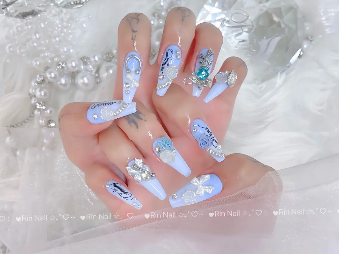 ネイル クリアネイル ドット フットネイル ジェルネイル グリーン ハンドネイル Rin Nail 新大久保店のネイルデザイン
