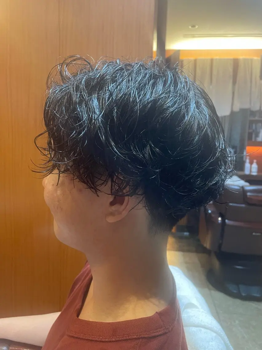 パーマ メンズ カット シマサキ シイナのヘアスタイル