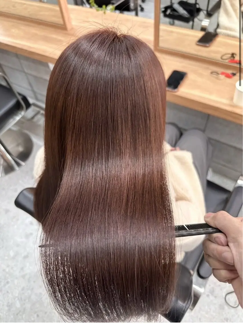 🫧クセでお困りのあなたに🫧cut✖️美髪縮毛矯正✖️ケラスターゼ treatmentの写真