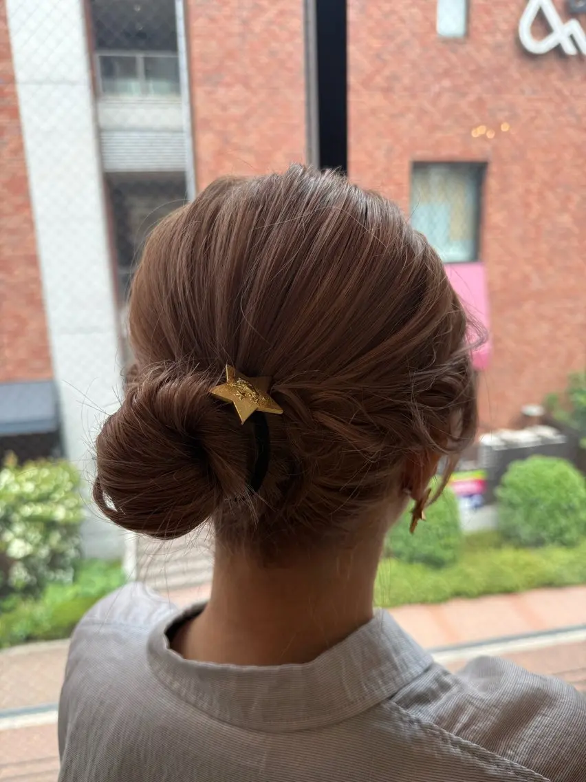 ヘアアレンジ 指 碧波のヘアスタイル