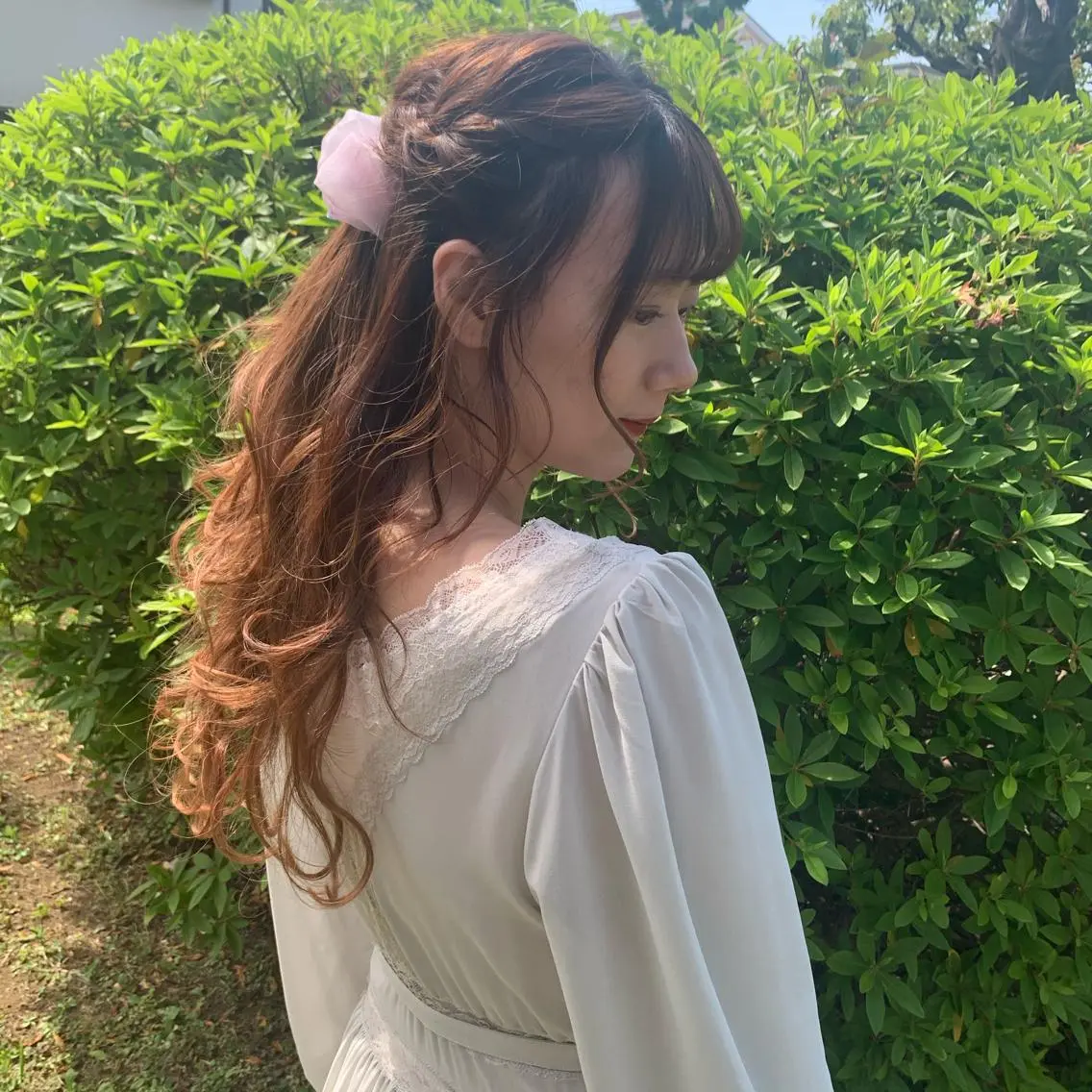 ロング 🤎小顔レイヤー /ベージュ🤎友香のヘアスタイル