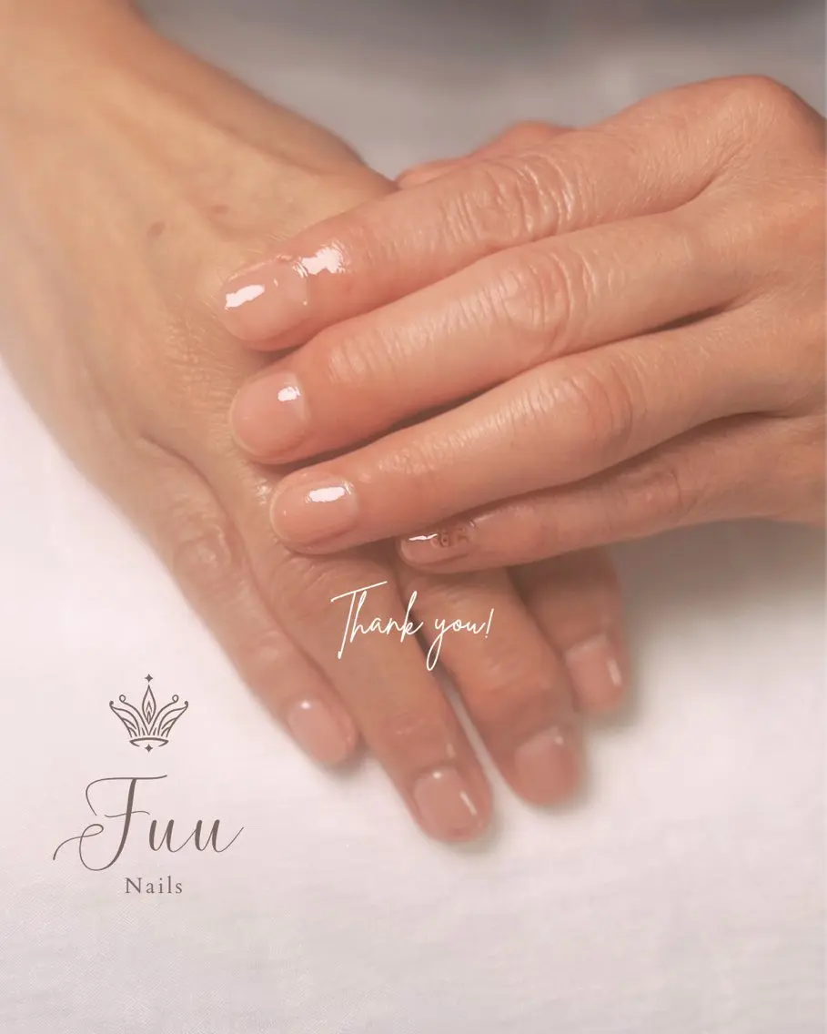 ネイル ワンカラーネイル シンプルネイル 犬のいるネイルサロン Fuu nailsのネイルデザイン