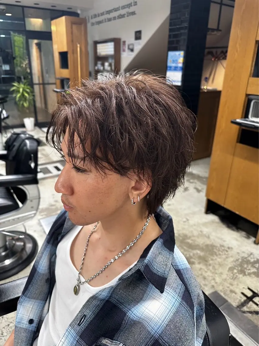 【ミニモ限定メニュー👊】メンズカット+白髪染めorブラウンカラー🖤🤎の写真