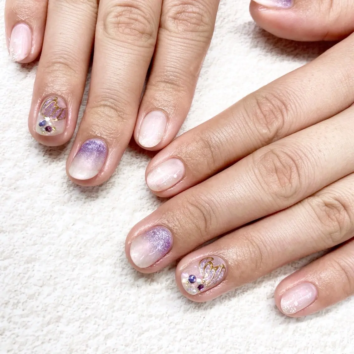 ネイル アートネイル 夏ネイル 爪処中野坂上 🉑フィルイン対応のネイルデザイン