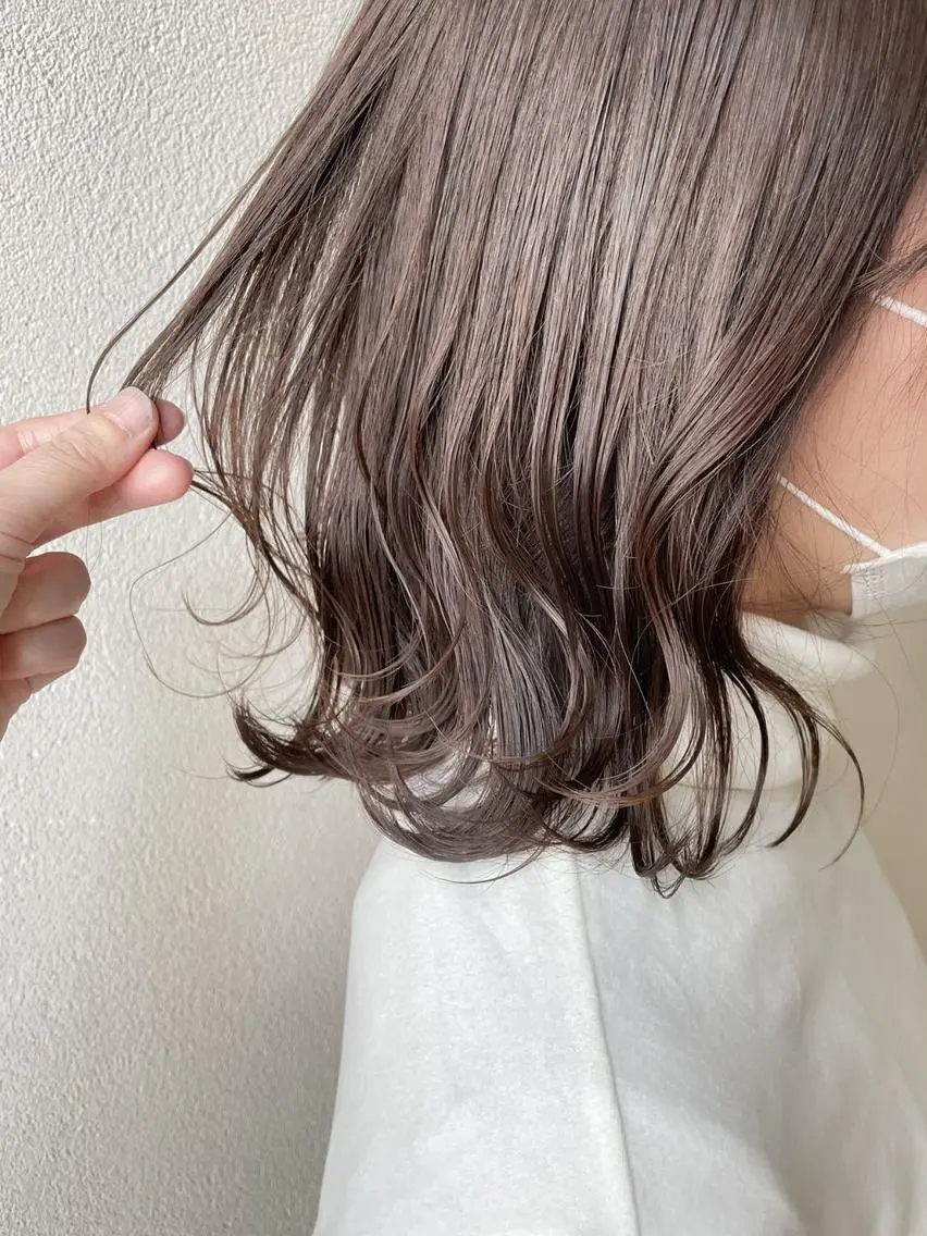 ブリーチなしのダブルカラーの写真
