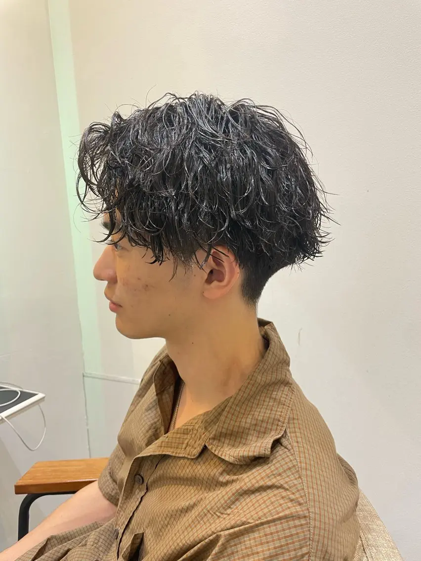 ショート パーマ ヘアアレンジ メンズ カット パーマ ヘアセット 🔥メンズ特化🔥 木村 祐太のヘアスタイル