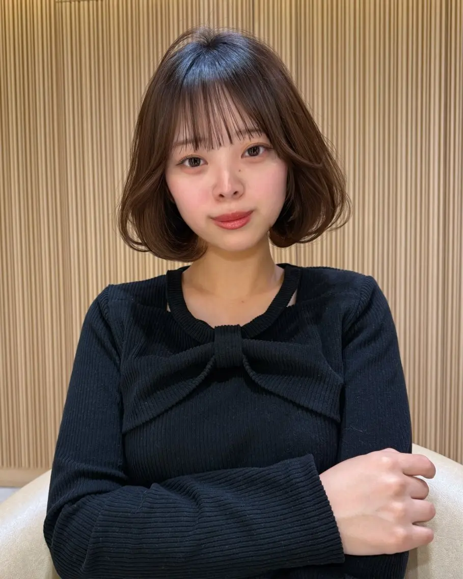 ショート カット ヘアカラー トリートメント わたる/ボブ/ ミディアム/髪質改善のヘアスタイル