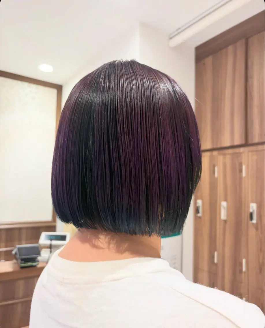 カラー ネイビーカラー ピンクカラー ピンクパープル 内匠 愛美/Ash池上店のヘアスタイル