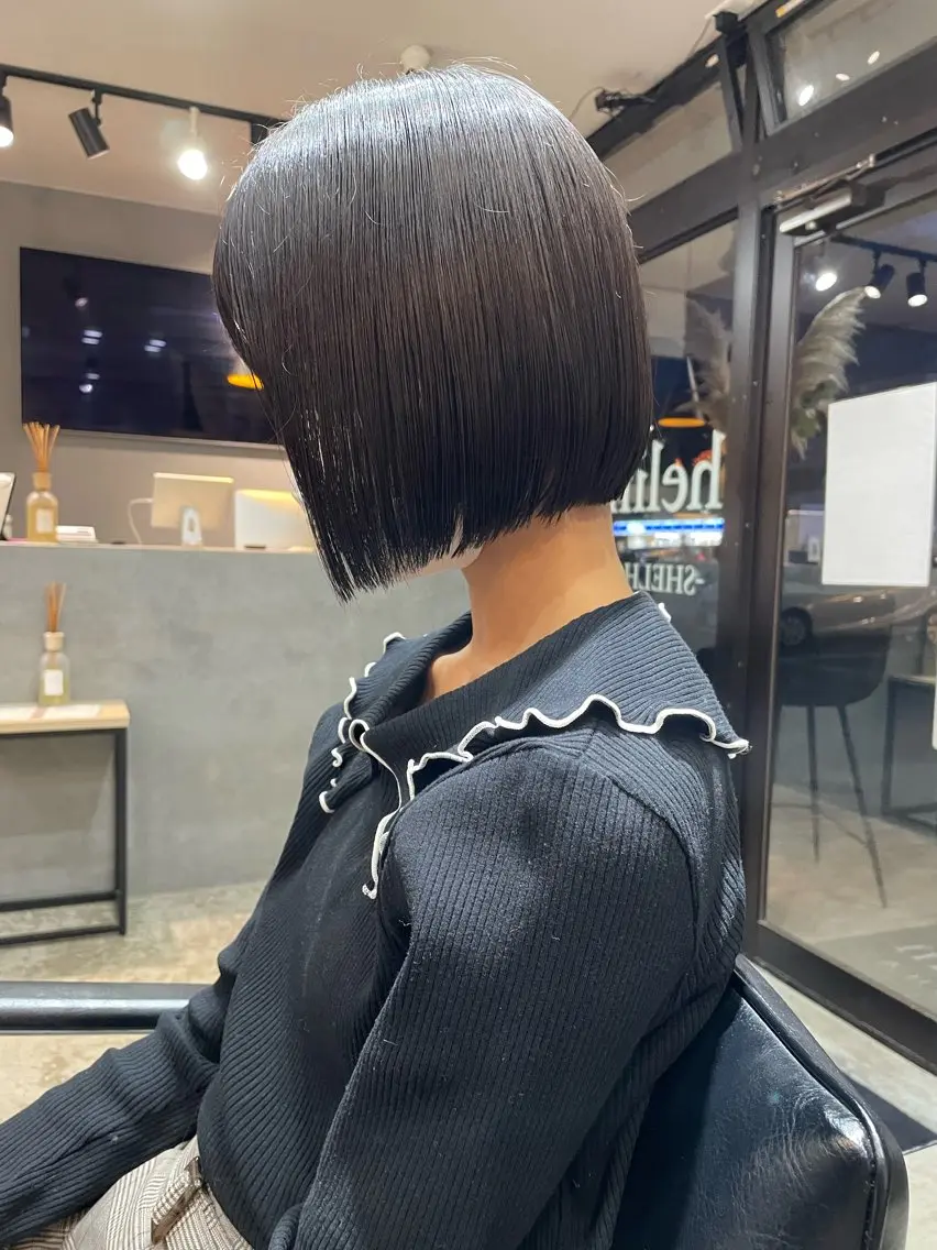 酸性ストレート＋トリートメント＋前髪カットの写真