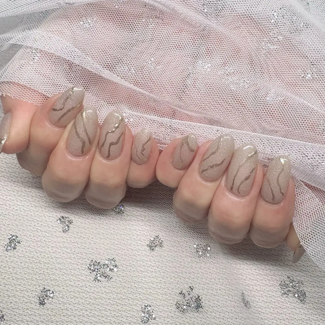ネイル ミラーネイル フットネイル nail salon Maiのネイルデザイン