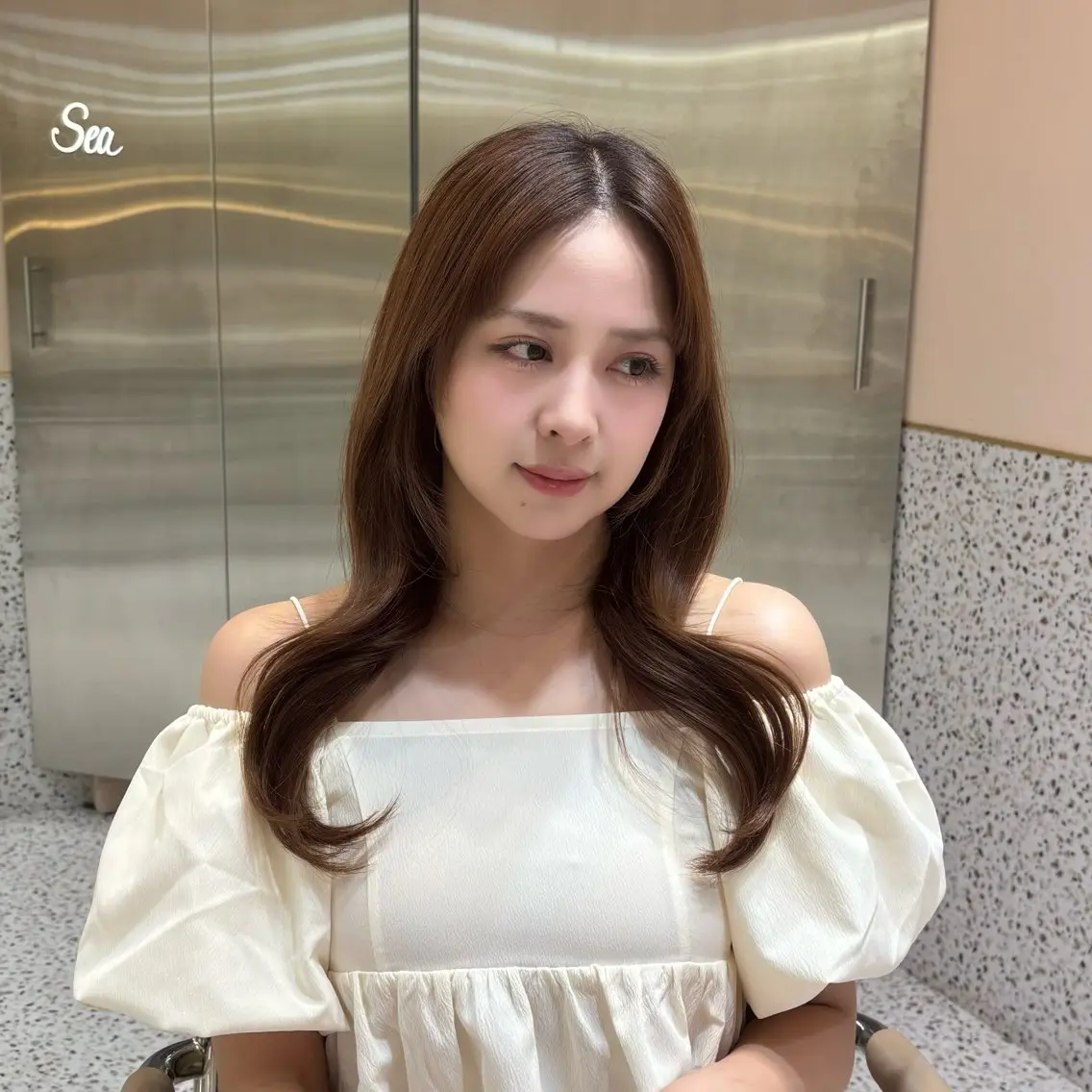 ロング ロング ヘアカラー トリートメント 新宿/ローレイヤー/ kurea🎀のヘアスタイル