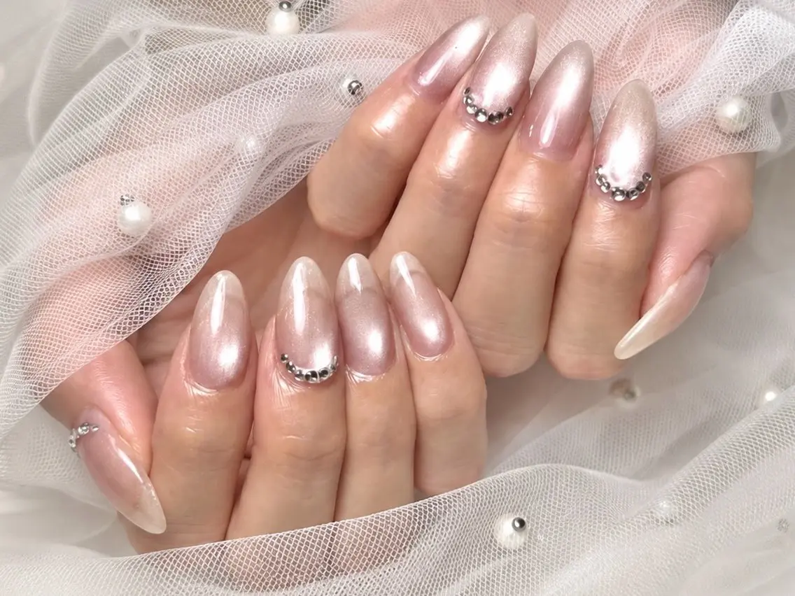 ネイル ハンドネイル ハンドケア peTiT ✨️ yuzuki💞🫧のネイルデザイン