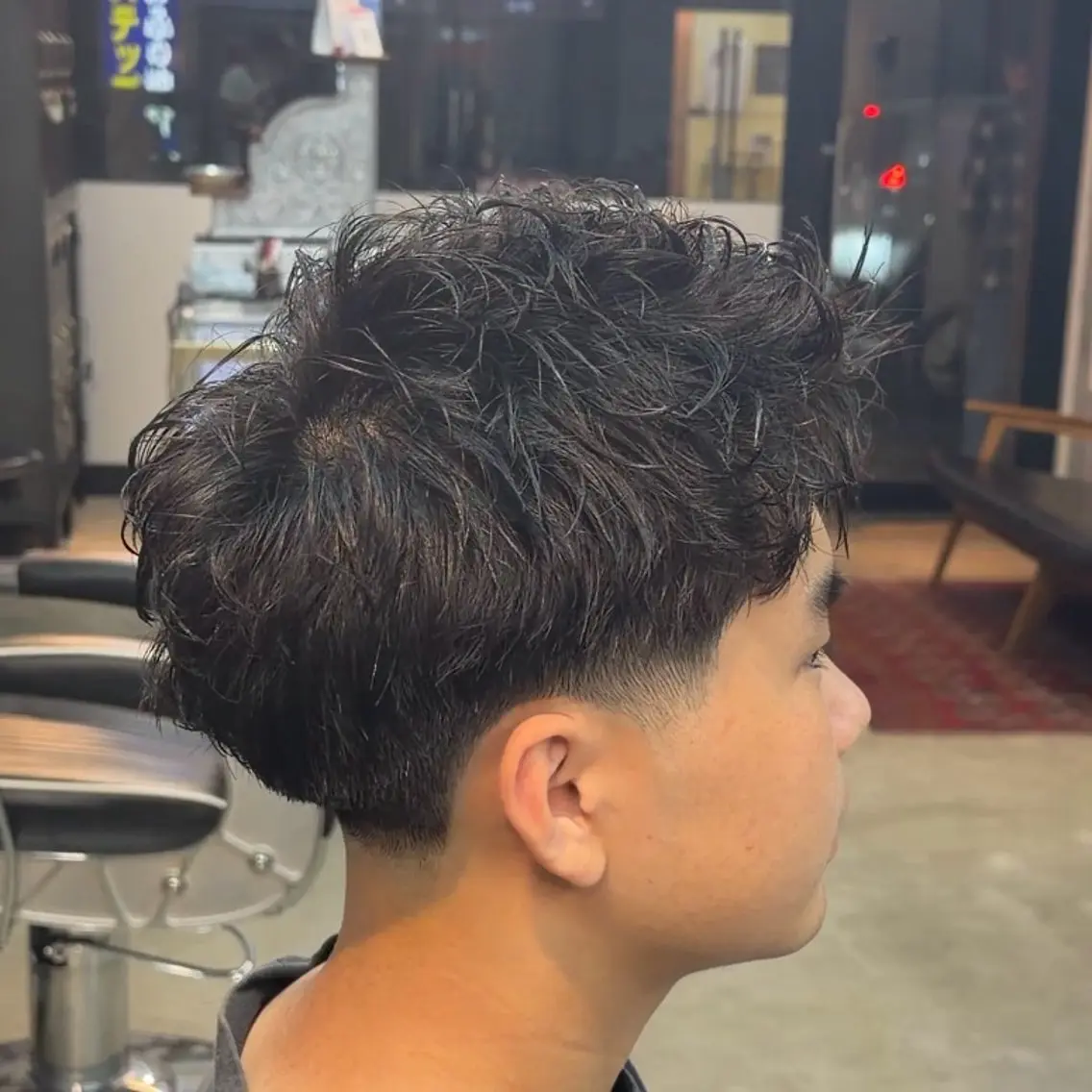 ショート パーマ ヘアアレンジ メンズ MENIN メンズ サロン 望月 涼太のヘアスタイル