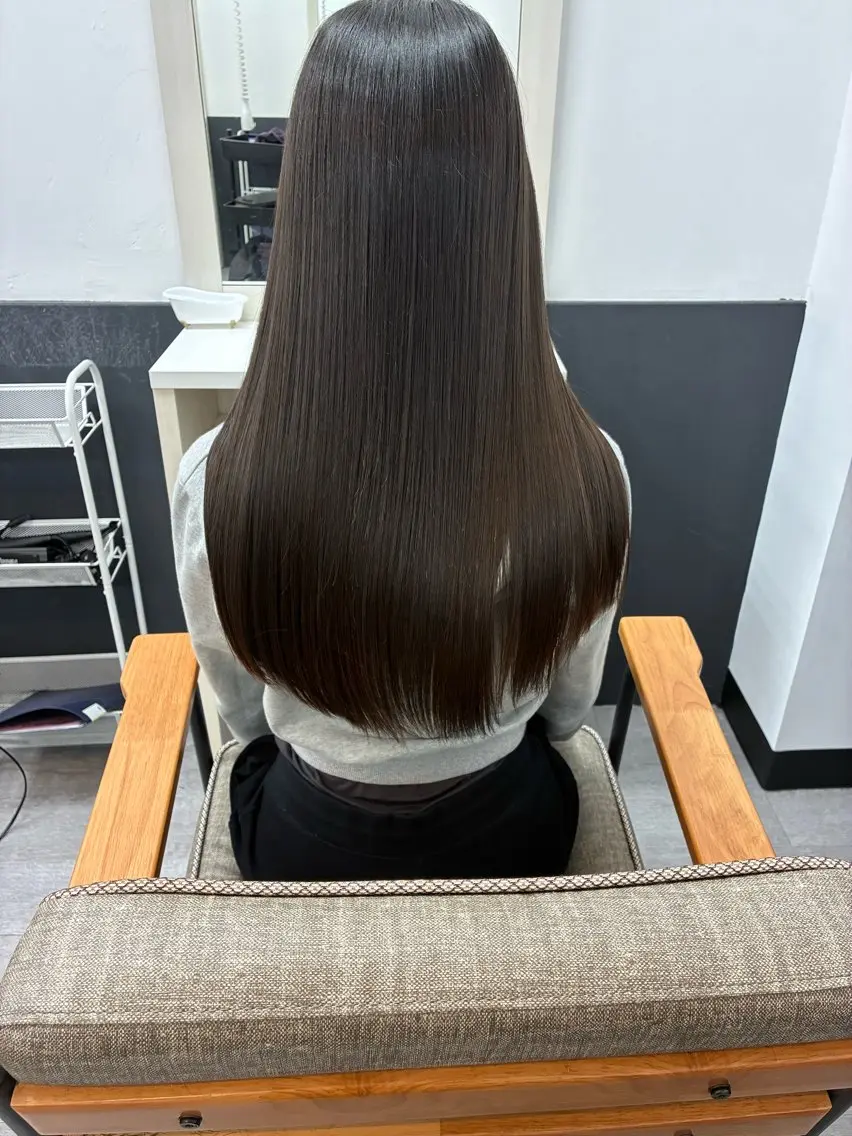 ロング 髪質改善 縮毛矯正メンズパーマ 髪質改善特化のヘアスタイル