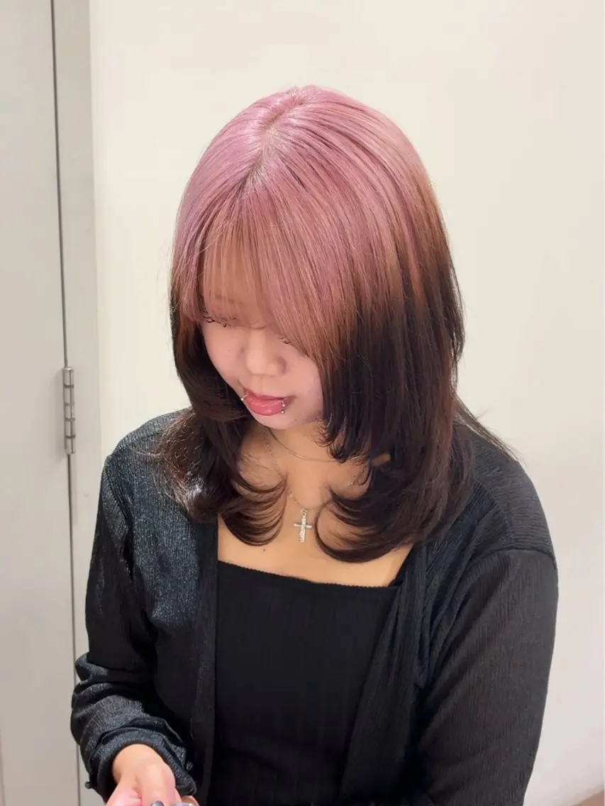 ミディアム カラー sona/ 梅田美容師のヘアスタイル