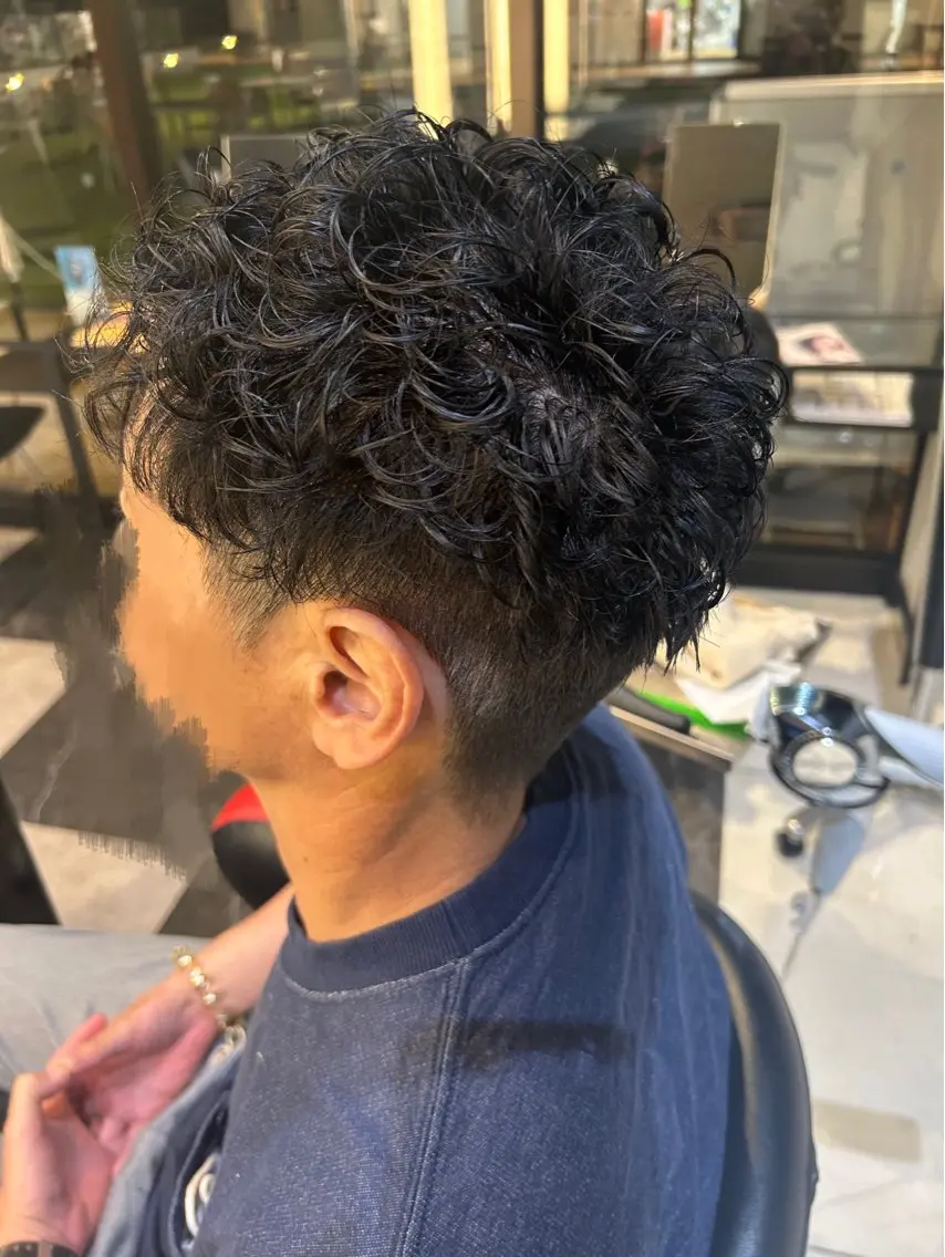 パーマ メンズ カット パーマ 福島 舞のヘアスタイル