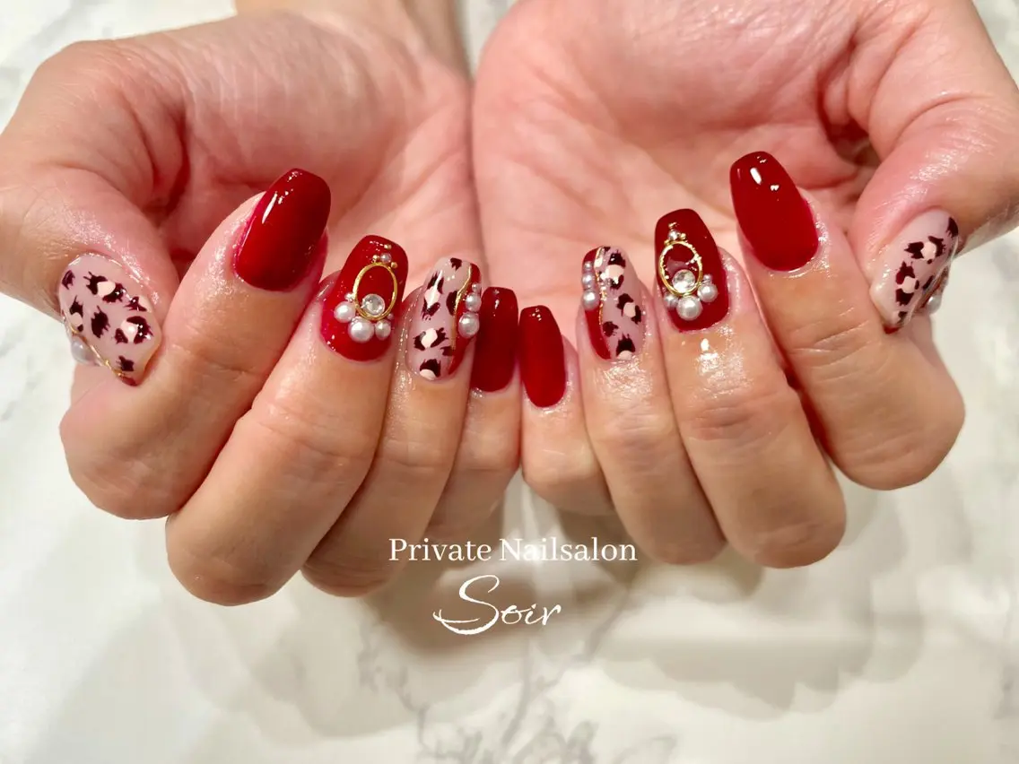 ネイル 持ち込み ハンドネイル nail soirのネイルデザイン