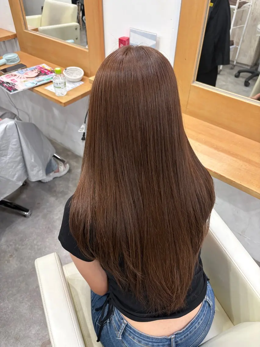 ロング カラー ブラウンカラー 京都駅/透明感カラー 🖤sakiのヘアスタイル