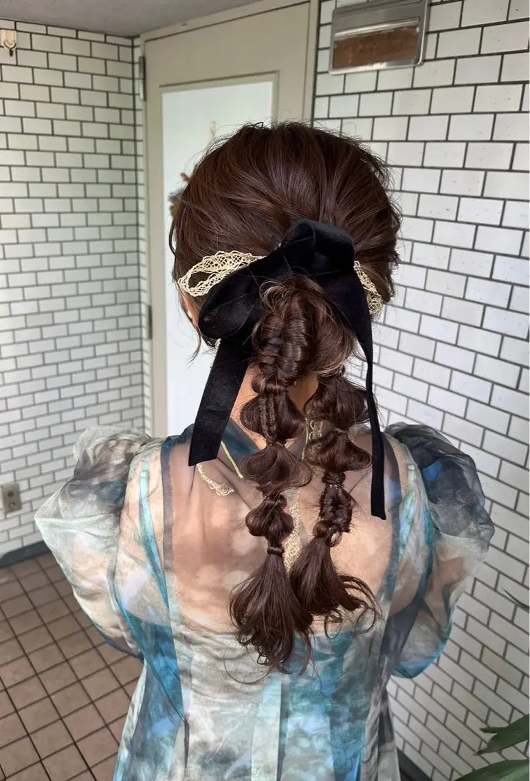 ヘアアレンジ ヘアセット 大人可愛いヘアメイク 💋🧚♀️しずかのヘアスタイル
