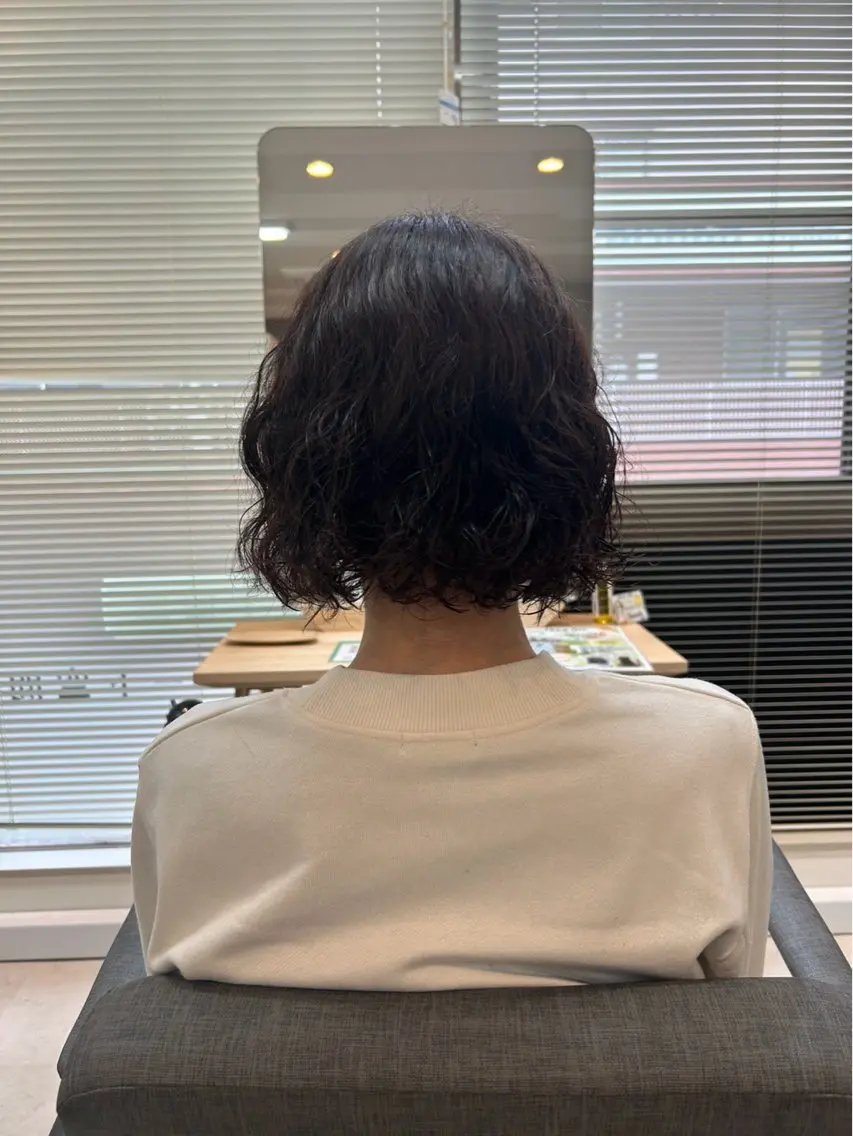 カット＋ワンカラー＋コールドパーマ🫧の写真