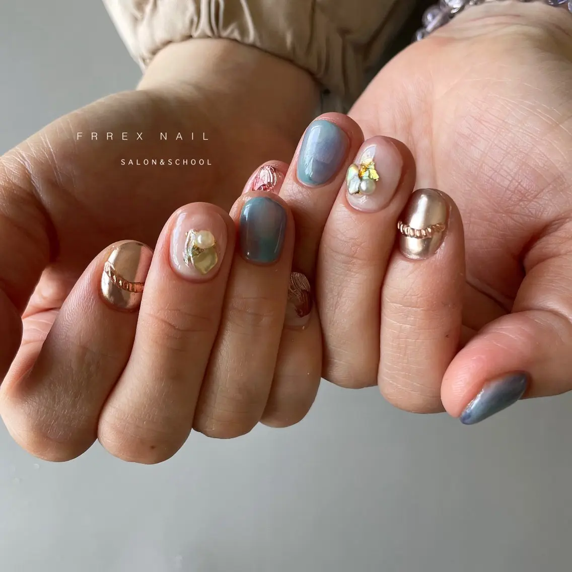 ネイル ハンドネイル ハンドケア freex nail /ニュアンス/個性派のネイルデザイン