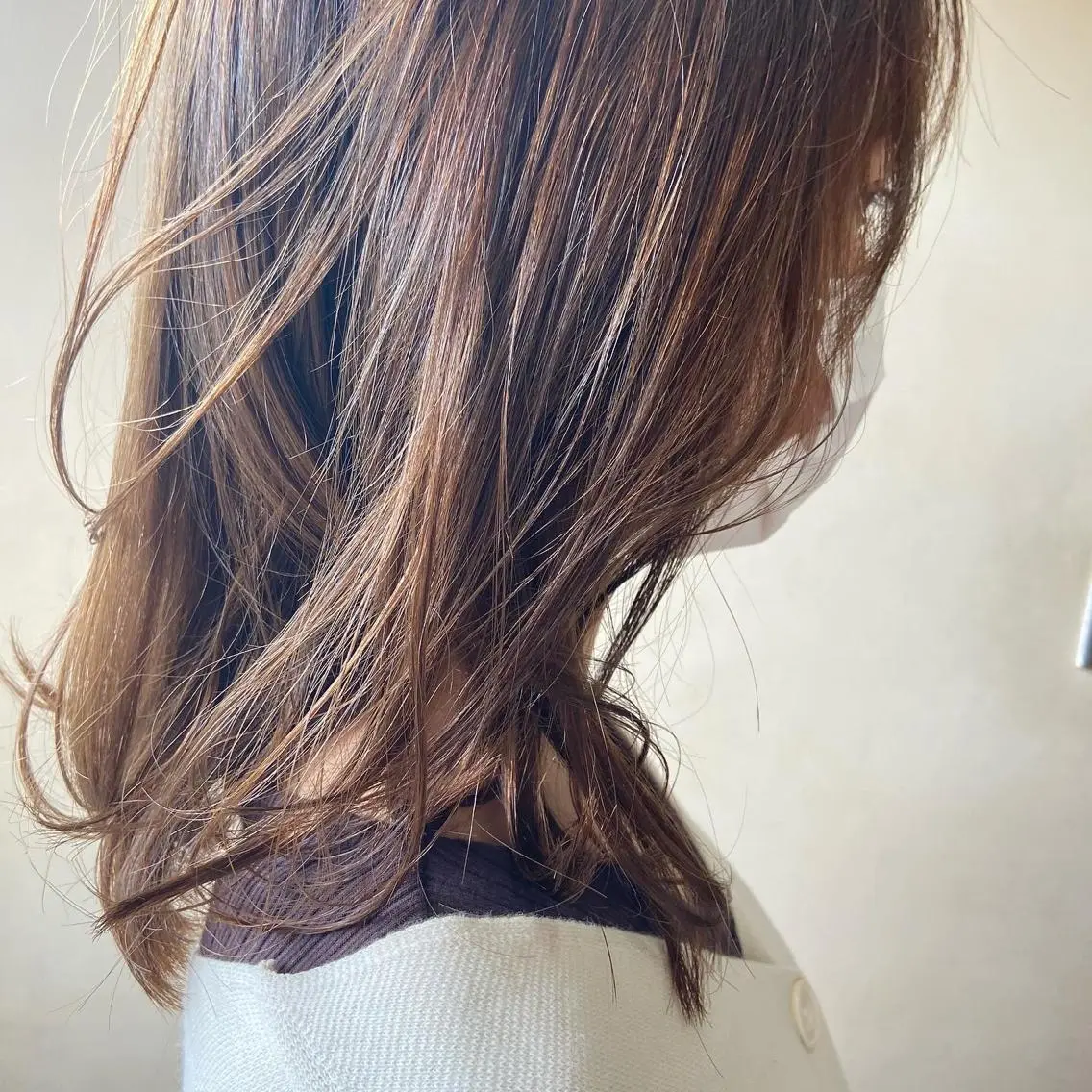 セミロング 髪質改善 yuikaのヘアスタイル