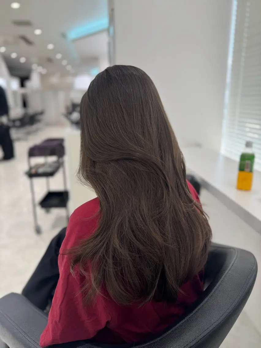 ロング カラー ブリーチ ブリーチなしカラー オリーブカラー カット ヘアカラー トリートメント 天神/美髪カラー /矯正/kaitoのヘアスタイル