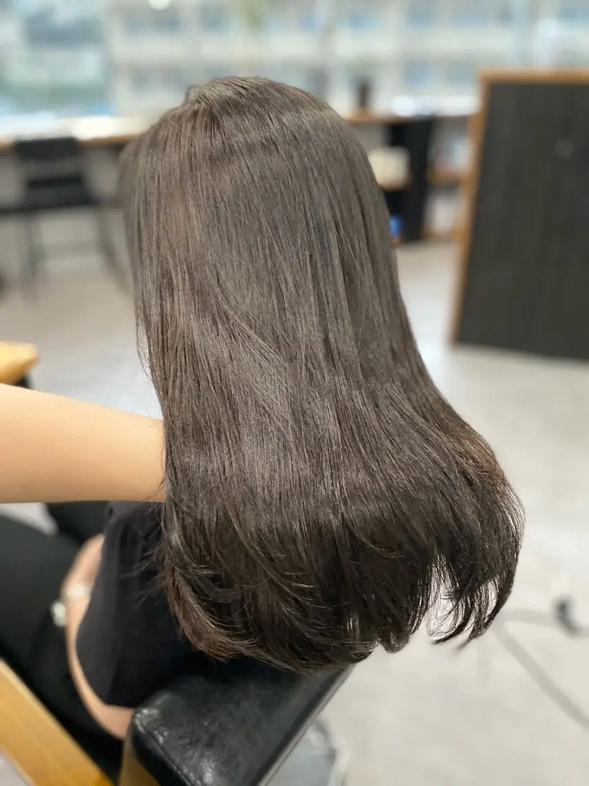 ロング カラー ヘアカラー トリートメント せ なのヘアスタイル