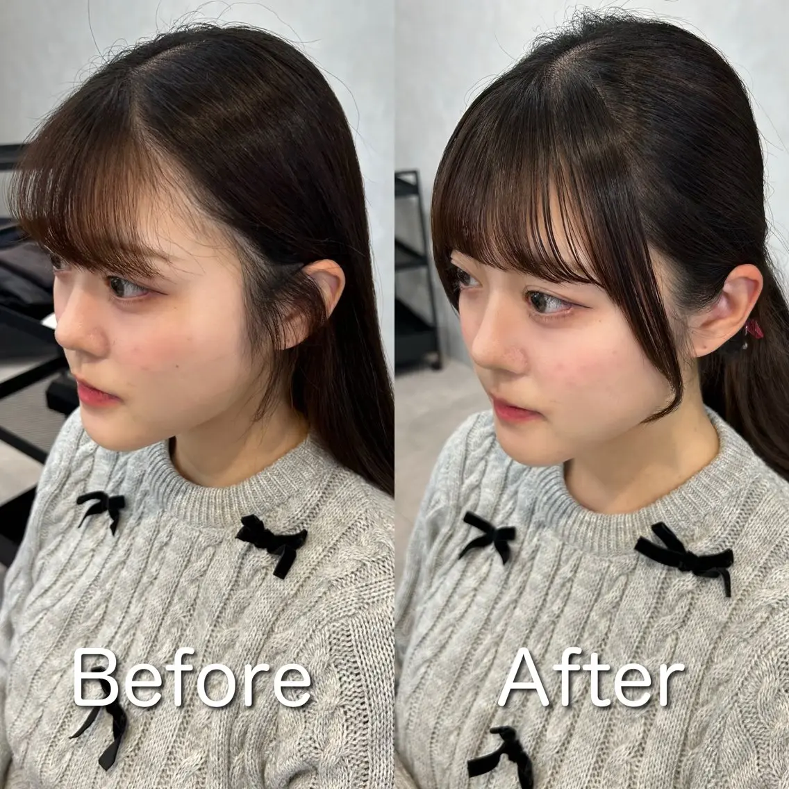 ミディアム 顔周りカット ❤️ショートカット ・顔周りカット❤️のヘアスタイル