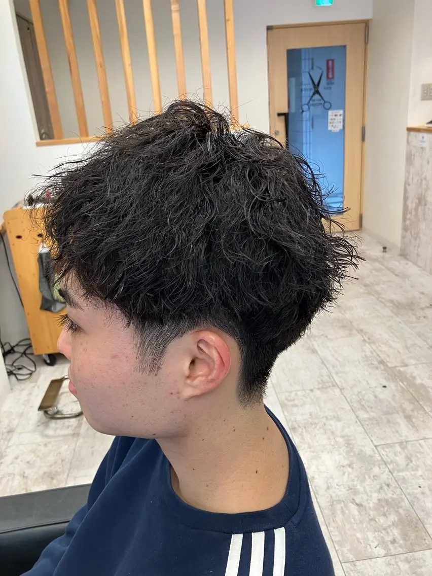 パーマ メンズ カット パーマ メンズ特化/パーマ/ フェードWATARUのヘアスタイル