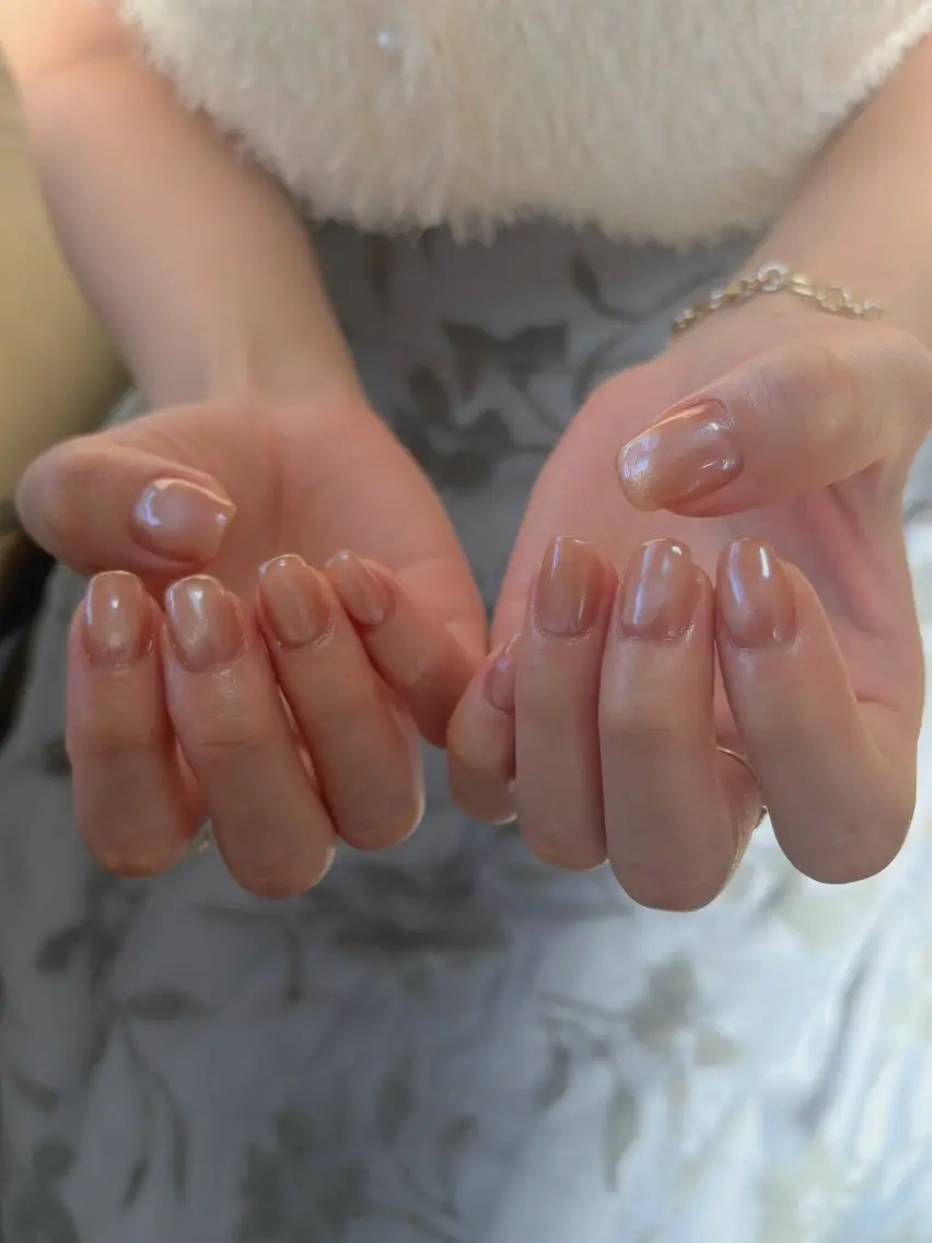 ネイル ミラーネイル ハンドネイル tamu nail 金町のネイルデザイン