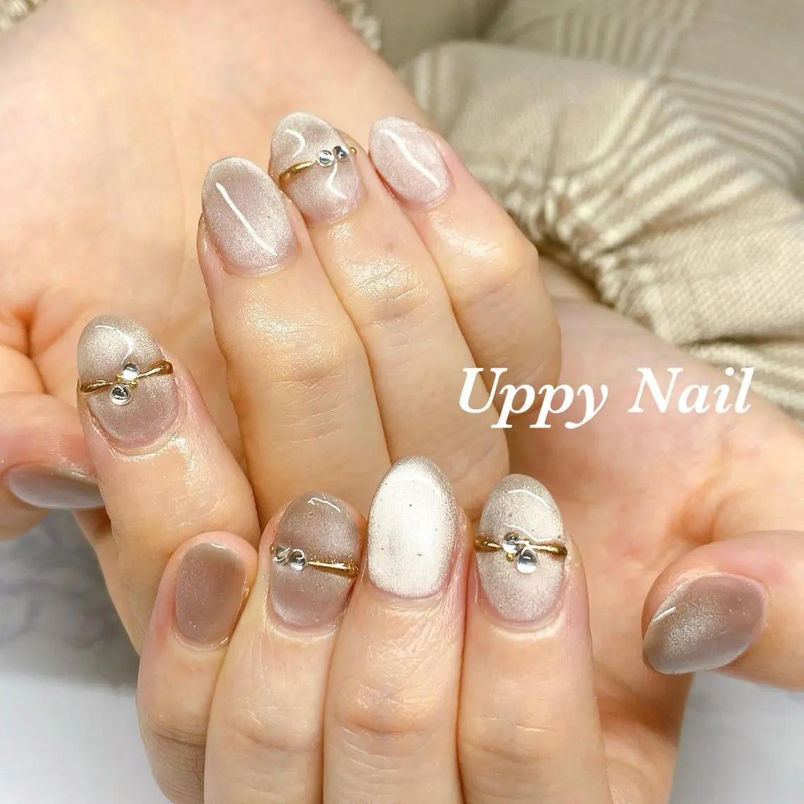 ネイル オフィスネイル ハンドネイル Uppy Nail ukyoのネイルデザイン